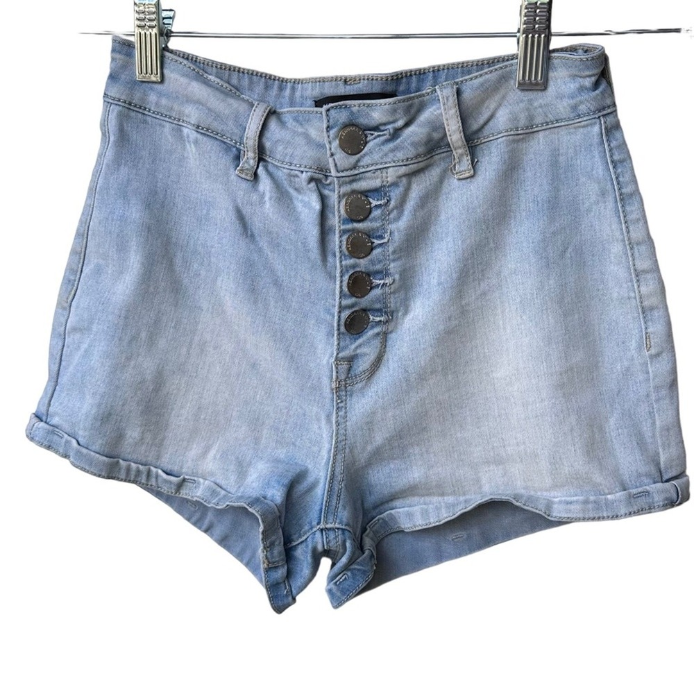 kendall & kylie pacsun light blue denim high waisted shorts‎ women size 26